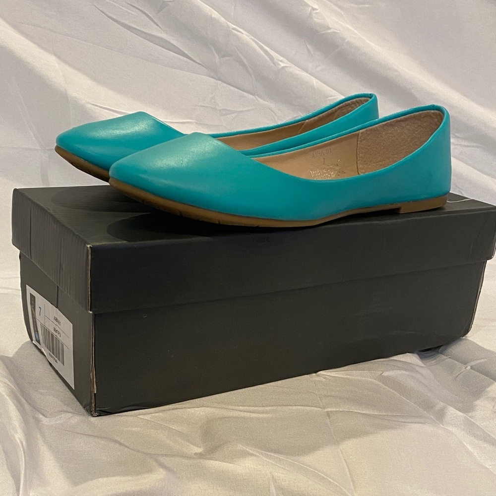 Riverberry Elegant Teal‎ Flats for Women